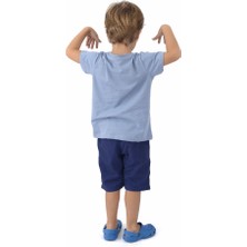 Think Simple Organik Erkek Çocuk Kısa Kollu TShirt  Mavi
