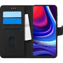 Microsonic Omix X300 Kılıf Fabric Book Wallet Siyah