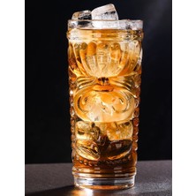 Xhang 400ml Kalınlaşmış Cam Tiki Kokteyl Bardağı - Şeffaf (Yurt Dışından)