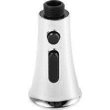 Guangdong Spirit Mutfak Lavabo Bataryası Başlığı 2 Fonksiyonlu Dışarı Çekme Sprey Başlığı Yedek Parça 1/2 Inç IPS Bağlantıları Parlak Krom