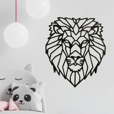 Makta Ahşap Tablo - Poligonal Aslan