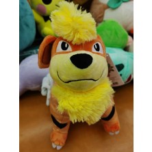 Shenzhen Xin Xin Kid-Growlithe Pokemon Peluş Oyuncak 25CM - Turuncu (Yurt Dışından)