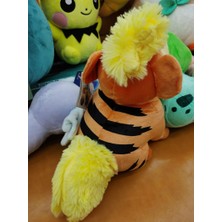 Shenzhen Xin Xin Kid-Growlithe Pokemon Peluş Oyuncak 25CM - Turuncu (Yurt Dışından)