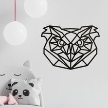 Makta Ahşap Tablo - Poligonal Baykuş