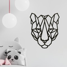Makta Ahşap Tablo - Poligonal Puma