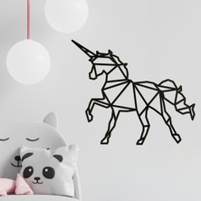 Makta Ahşap Tablo - Poligonal Unicorn