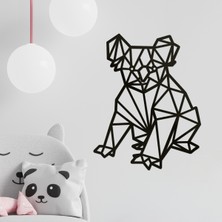 Makta Ahşap Tablo - Poligonal Koala