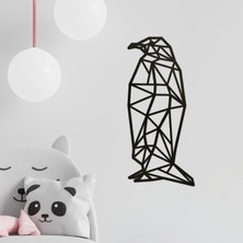 Makta Ahşap Tablo - Poligonal Penguen