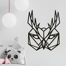 Makta Ahşap Tablo - Poligonal Baykuş