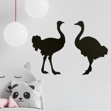 Makta Ahşap Tablo Seti - Deve Kuşu