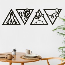 Makta Ahşap Tablo Seti - Elementler