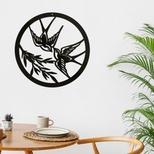 Makta Ahşap Tablo - Kuşlar