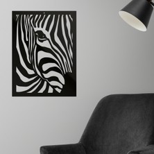 Makta Ahşap Tablo - Zebra