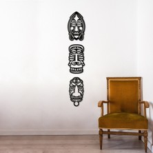 Makta Tribal Afrika Maske Tablo Seti