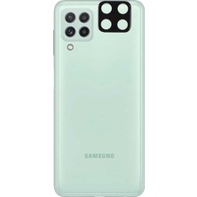 Gpack Samsung Galaxy M22 Kamera Lens Koruyucu Cam Siyah