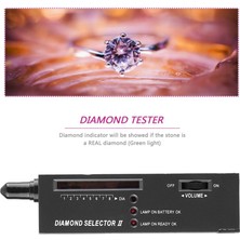 Diamond Tester Gemstone Selector Iı Gems LED Göstergesi Mücevher Takı Aracı Testi -Siyah