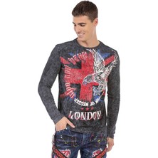 Cipo & Baxx CL499 Great Britain Desenli Sweatshirt