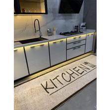 Brillant Baiter Model Lateks Deri Taban Saçaklı Mutfak Halısı