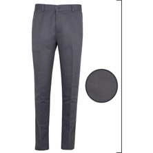 Varetta Erkek Koyu Gri Armüllü Klasik Yazlık Keten Pantolon