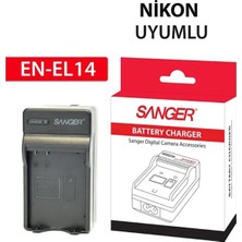 Sanger Nikon EN-EL14 Batarya Uyumlu Şarj Cihazı