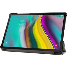 Hello-U Galaxy Tab A7 10.4 Için Mermer Desen Pu Deri Tablet Kılıfı - Gri (Yurt Dışından)