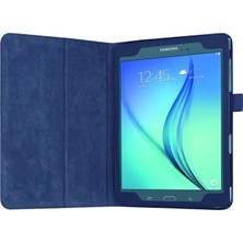 Hello-U Samsung Galaxy Tab A 9.7" Için Stand Tasarım Deri Tablet Kılıfı - Lacivert (Yurt Dışından)