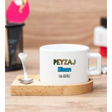 Hediye Dükkanı Kişiye Özel  Peyzaj Mimarı Ahşap Altlıklı Fincan