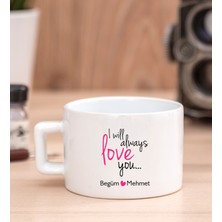 Hediye Dükkanı Kişiye Özel  Sevgililere Özel Baskılı Fincan