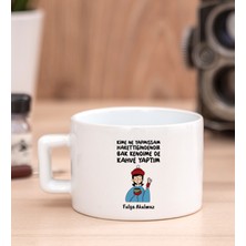 Hediye Dükkanı Kişiye Özel  Bak Kendime De Kahve Yaptım Fincan