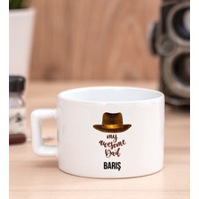 Hediye Dükkanı Kişiye Özel  Awesome Dad Babaya Hediye Fincan