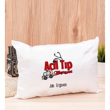 Hediye Dükkanı Kişiye Özel  Acil Tıp Teknisyeni Dikdörtgen Yastık