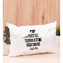 Hediye Dükkanı Kişiye Özel  Tekstil Teknolojisi Öğretmeni Dikdörtgen Yastık