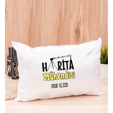 Hediye Dükkanı Kişiye Özel  Harita Mühendisi Dikdörtgen Yastık