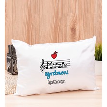 Hediye Dükkanı Kişiye Özel  Müzik Öğretmeni Dikdörtgen Yastık