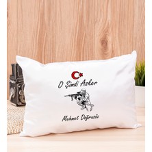 Hediye Dükkanı Kişiye Özel  Askere Hediye Dikdörtgen Yastık