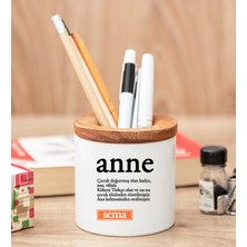 Hediye Dükkanı Kişiye Özel  Anne Kelime Anlamı Kalemlik