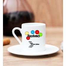 Hediye Dükkanı Kişiye Özel  Yazılımcı Beyaz Türk Kahvesi Fincanı