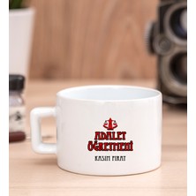 Hediye Dükkanı Kişiye Özel  Adalet Öğretmeni Fincan