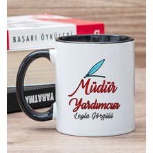 Hediye Dükkanı Kişiye Özel  Müdür Yardımcısı Siyah Kupa Bardak