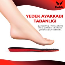 GoLite Konforlu Rahat Ayakkabı Tabanlığı, Yumuşak Masaj Etkili Ortopedik Tabanlık Insole - P22 Siyah - 35 Numara