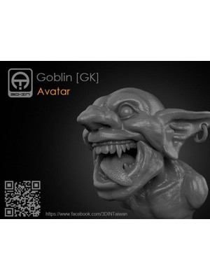 Aldım Geldi Goblin Organik Plastikten Biblo Dekoratif Hediyelik Süs Eşyası