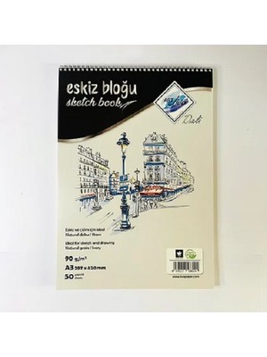 Art Liva Dali Eskiz ve Çizim Defteri 90GR A3 50 Yaprak