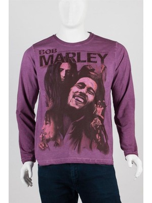 Dünyadan Hediyeler Bob Marley Unisex Pamuklu Regular Fit Tişört X-Large