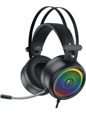 Gametech Feel Siyah USB 7.1 Version Rgb Ledli Gaming Oyuncu Mikrofonlu Kulaklık