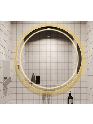 Global Led Mirror Banyo,lavabo Aynası Ledli Yuvarlak 80 cm Çapında 4 mm Flotal Ayna