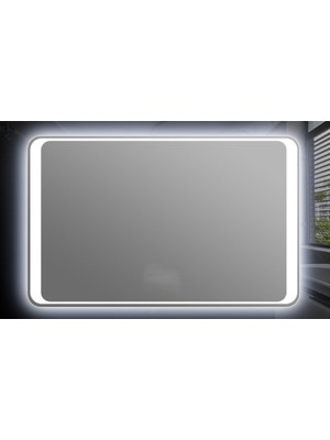 Global Led Mirror 90X65 cm Ledli Ayna Dresuar Hol Koridor Duvar Salon Banyo Wc Ofis Çocuk Yatak Odası Boy