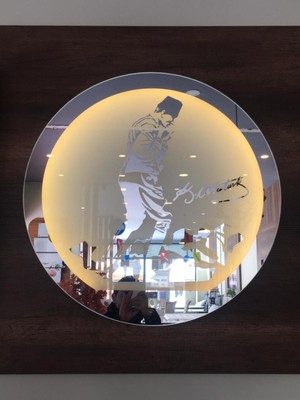 Global Led Mirror Atatürk Silüetli Portreli Ledli Dokunmatik  Ayna