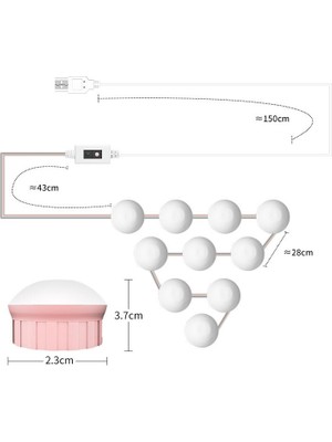 Puluz 6 Led Usb Dokunmatik Karartma Dolgu Işığı Beyaz Işık (Yurt Dışından)