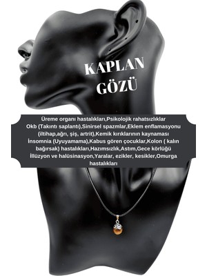 Gümüştel El Sanatları Doğal Taş Kolye Aventurin & Amazonit & Kaplan Gözü & Kanada Yeşim 4 Adet Kolye