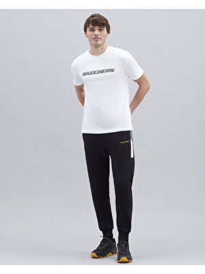 Skechers M Graphic Tee Big Logo T-Shirt Erkek Off White Tshirt - S212960-102